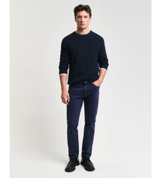 Gant Camisola com nervuras azul-marinho