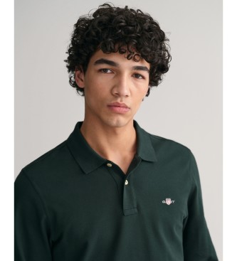 Gant Koszulka polo Shield pique zielona