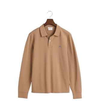 Gant Polo en piqu Shield beige