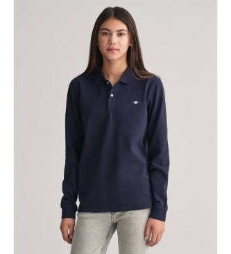 Gant Polo in piqu per ragazzi Navy Shield