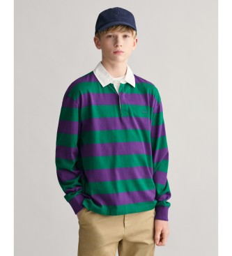 Gant Polo de rayas Shield Teens lila, verde