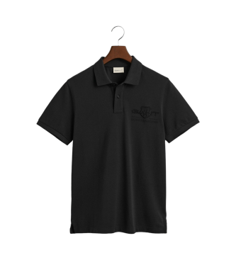 Gant Polo Tonal Shield preto