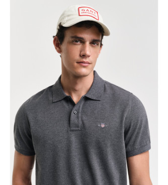 Gant Piqu-Poloshirt Regular Fit Shield grau