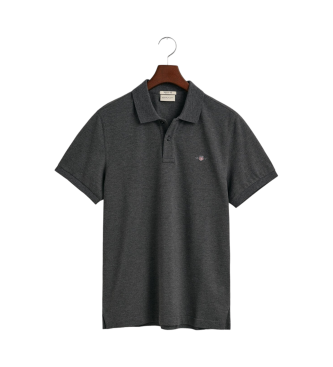 Gant Piqu-Poloshirt Regular Fit Shield grau