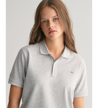 Gant Shield Teens pique polo shirt grey