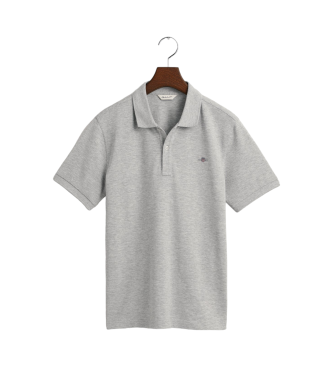 Gant Shield Teens pique polo shirt grey