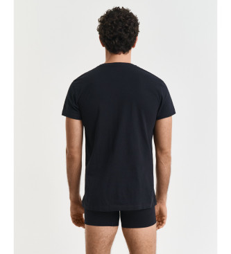 Gant Set van 2 V-hals T-shirts zwart, wit