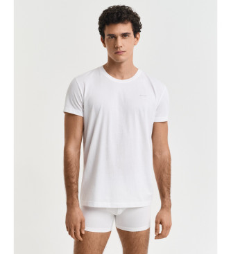 Gant Set de 2 camisetas de cuello redondo marino, blanco