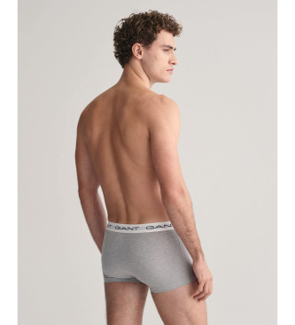 Gant Set de 3 bxers, gris, negro, blanco