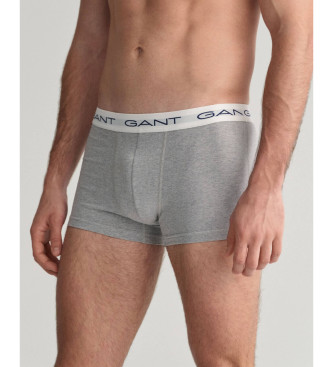 Gant Set di 3 boxer, grigio, nero, bianco