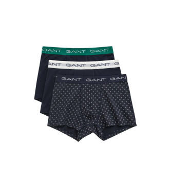 Gant 3er-Set marineblaue Boxershorts