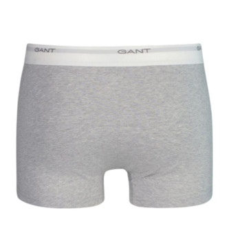 Gant Set di 3 boxer nero, bianco, nero, grigio