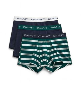 Gant Set di tre boxer blu scuro