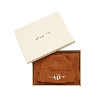 Gant Coffret cadeau avec chapeau et charpe orange