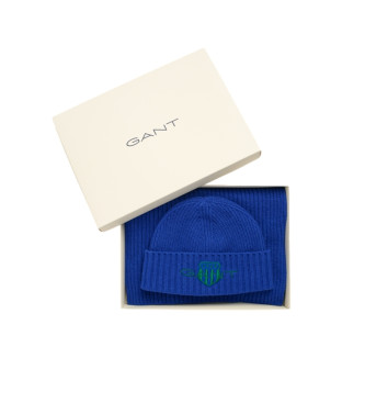 Gant Gift set with blue scarf and hat