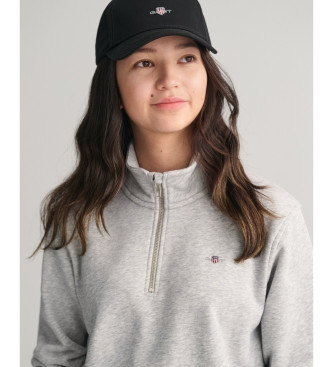 Gant Sudadera con media cremallera Shield Teens gris