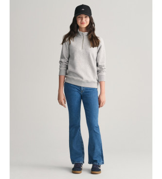 Gant Shield half-zip sweatshirt grey