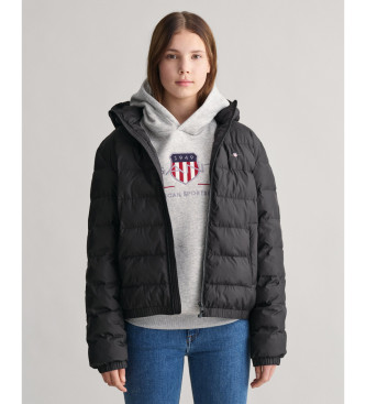 Gant Shield Teens Quiltet jakke sort