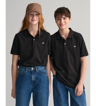 Gant Polo de piqu Shield Teens negro