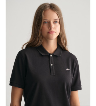 Gant Polo de piqu Shield Teens negro