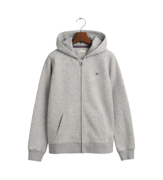 Gant Shield Teens grey zipped hoodie