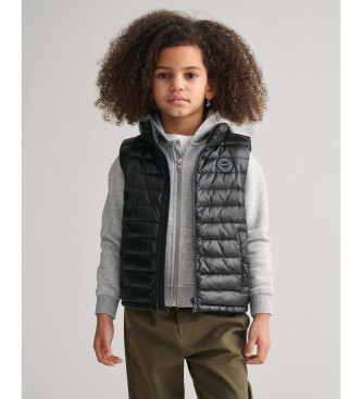 Gant Gilet lger rembourr Noir brillant