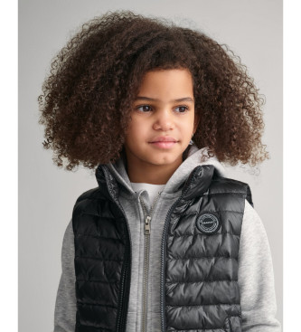 Gant Gilet lger rembourr Noir brillant