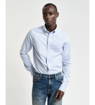 Gant Camisa Pinpoint Slim Fit Oxford azul