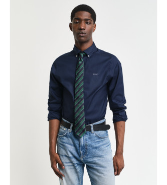 Gant Srajca Pinpoint Slim Fit Oxford mornariške barve