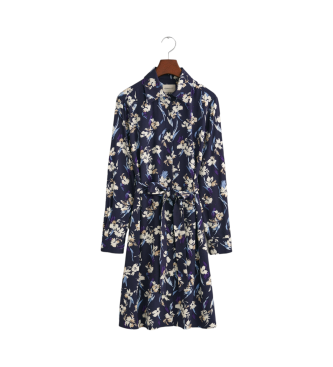 Gant Robe chemise  imprim floral marine