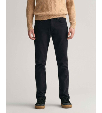 Gant Jeans Slim Soft Twill Svart