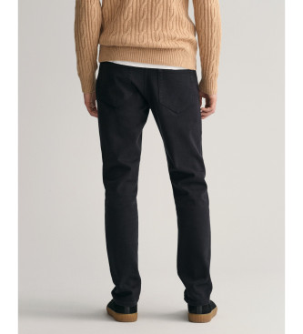 Gant Jeans Slim Soft Twill Schwarz