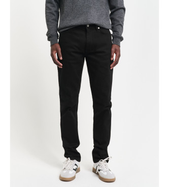 Gant Jeans Slim Stay negro