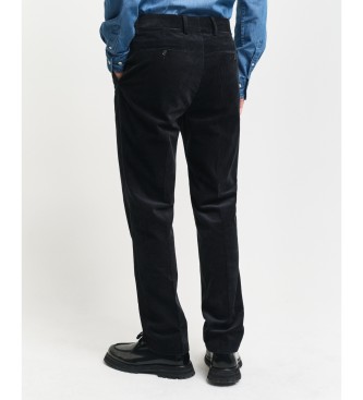 Gant Pantalon de costume slim en velours ctel, marine