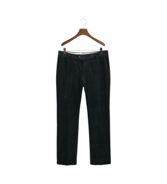 Gant Pantalon de costume slim en velours ctel, marine