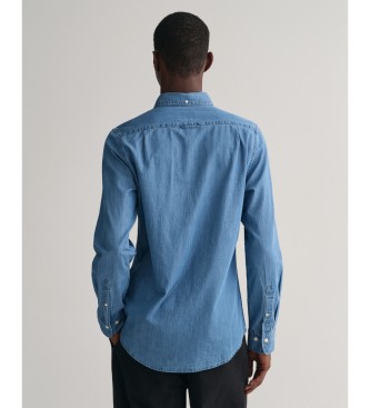 Gant Slim Fit Overhemd blauw