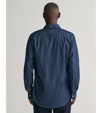 Gant Slim Fit Overhemd Indigo navy indigo