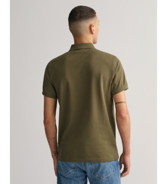 Gant Polo de piqu Slim Fit Shield verde