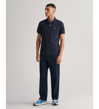 Gant Polo slim marine Shield piqu