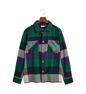 Gant Shield Teens Multicolour Checked Overshirt