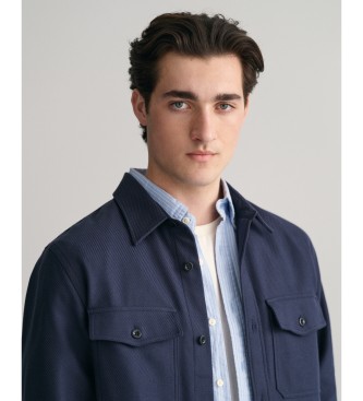 Gant Surchemise en serg Heavy navy