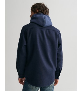 Gant Navy wollen overhemd