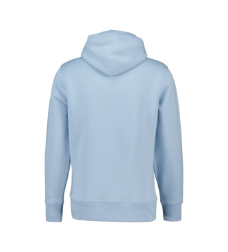 Gant Archief Shield hoodie blauw