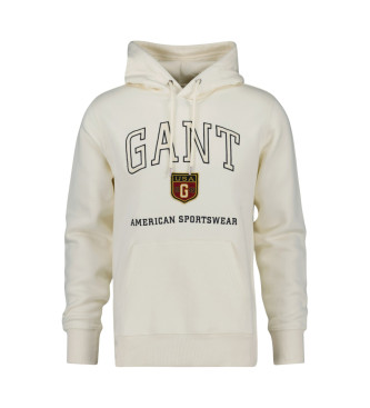 Gant Beigefarbenes Sweatshirt mit Kapuze