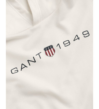 Gant Graficzna bluza z nadrukiem biała