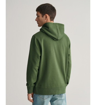 Gant Bedrukte grafische hoodie groen