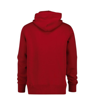 Gant Rood sweatshirt met capuchon