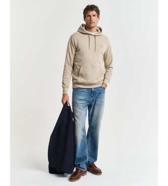 Gant Sweat  capuche Shield beige