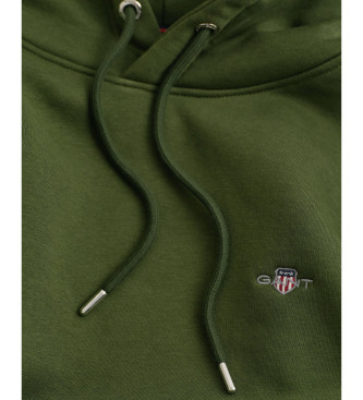 Gant Sudadera con Capucha Shield verde