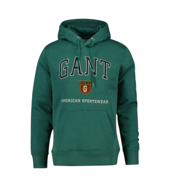 Gant Grnes Sweatshirt mit Kapuze